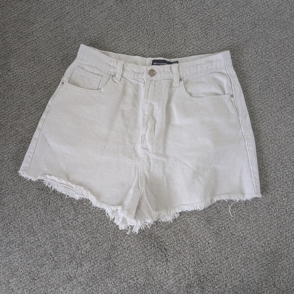 Women's White Denim Shorts
